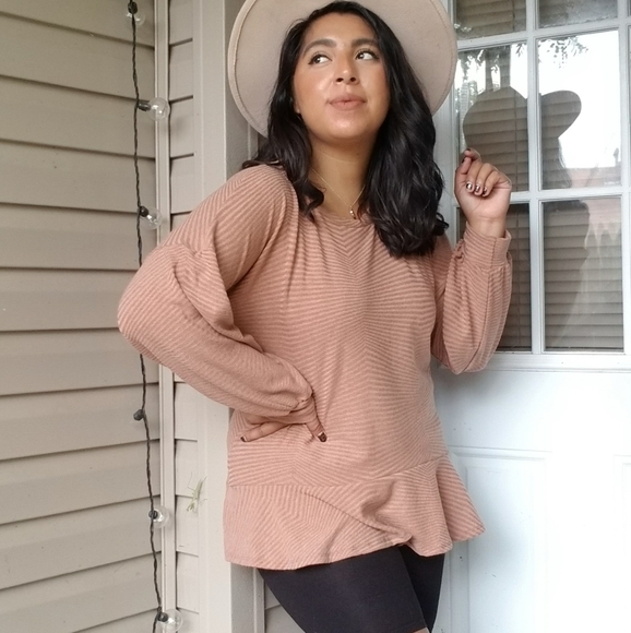 KEEPIN IT REAL TEAL BLUE TUNIC TOP - Picture 10 of 14